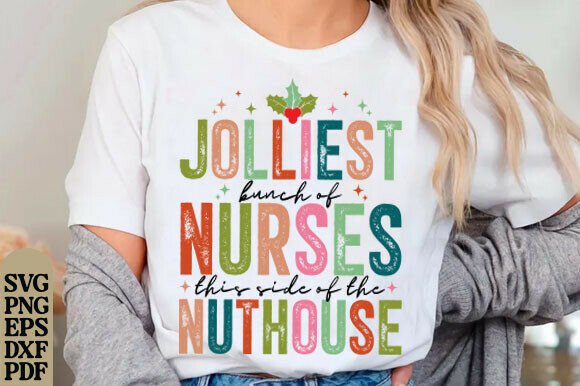 Christmas Nurse Graphics for T-Shirt Designs