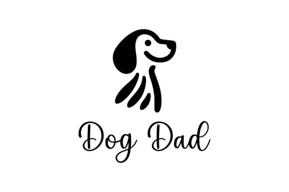 Dog Dad Logo SVG T-shirt Graphics