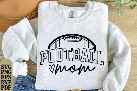 Football Mom Svg, Football Mom Png, SVG for T-Shirt Designs