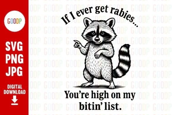Funny Rabid Raccoon SVG for Graphic Designers