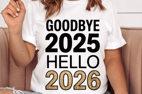 Good Bye 2025 Hello 2026 Graphics & Illustrations