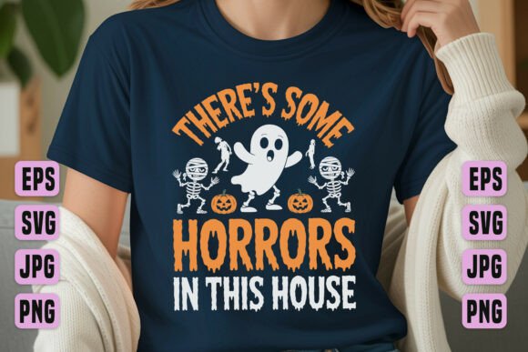 Haunted House Funny Ghost Quote Tee: A Graphic Design Asset for Seasonal Projects