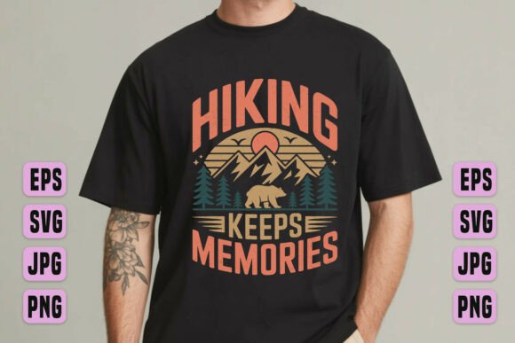 Hiking Memories Graphics for T-Shirt Designs