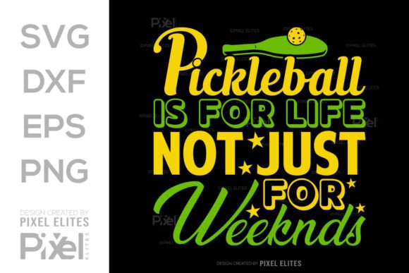 Pickleball Graphics for T-Shirt Designs