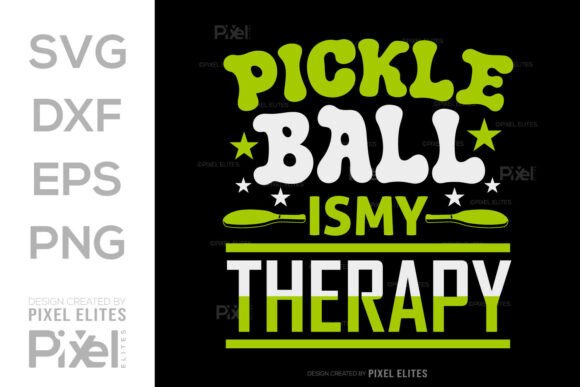 Pickleball Is My Therapy SVG Graphics