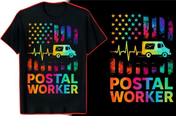 Postal Worker Quote T-Shirt Graphics for Branding and Marketing