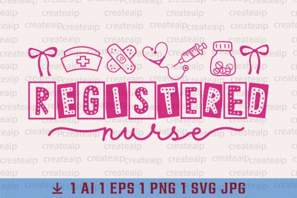 Registered Nurse SVG: A Graphic Design Asset for T-Shirt Designs