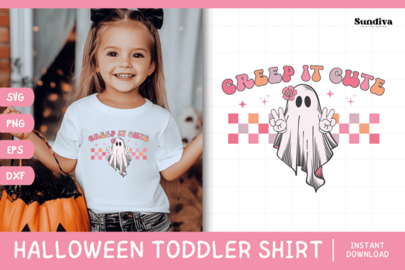 Spooky Fun for Branding: Funny Halloween Toddler Shirt SVG 11 V2