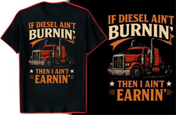 Trucker Quote T-Shirt Design Graphics for Bloggers and Publishers