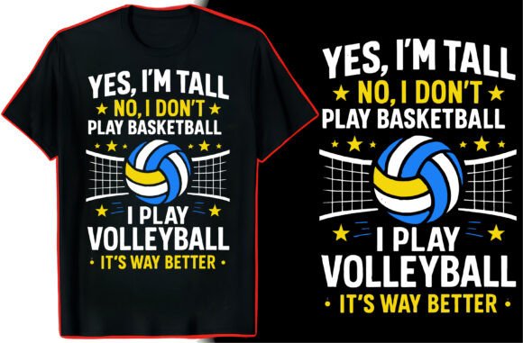 Volleyball Player Quote Tee Graphics for T-Shirt Designs