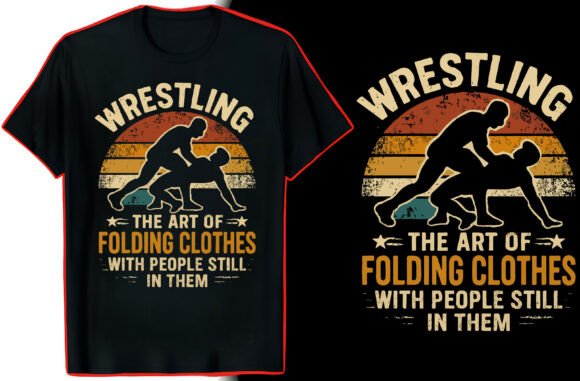 Wrestler Quote T-Shirt Design Graphics for Local Branding